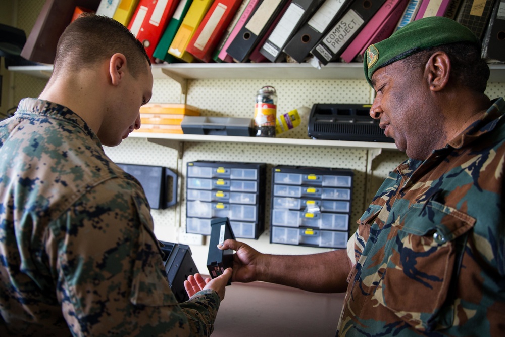 Koa Moana Inspects VMF's Radios