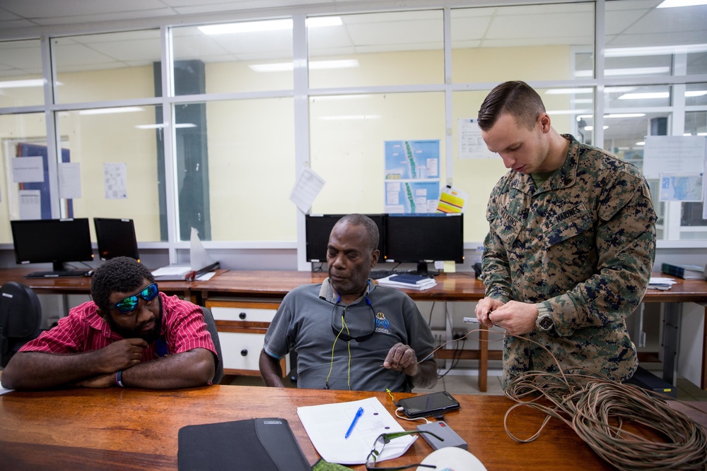 Koa Moana teaches a Field Expedient Antennas and HF Radio Fundamentals Class