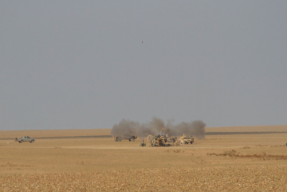 Syrian Democratic Forces Train and Work with Coalition Mortar Teams