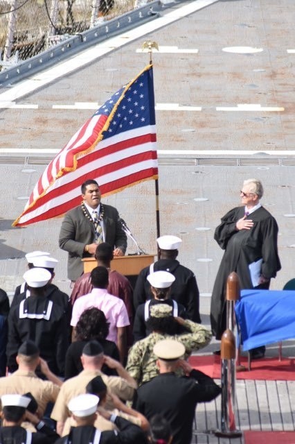 Naturalization ceremony