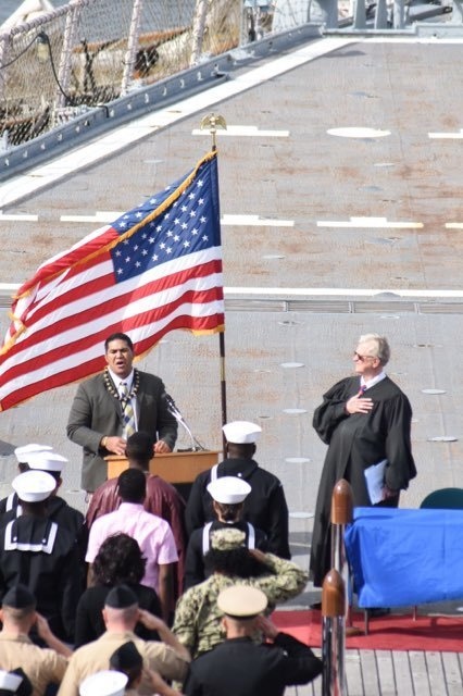 Naturalization ceremony