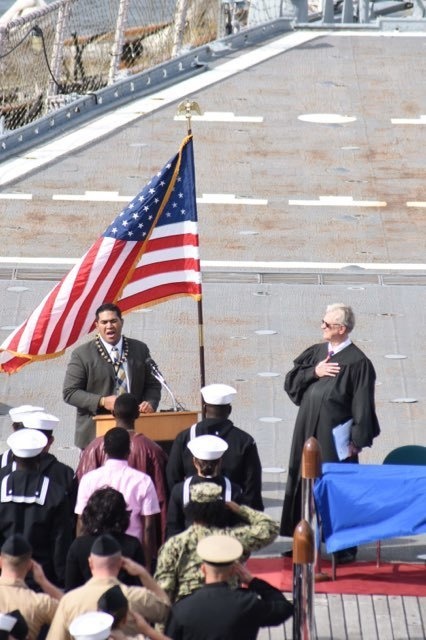 Naval Museum hosts a naturalization ceremony