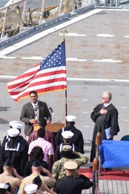 Naval Museum hosts a naturalization ceremony