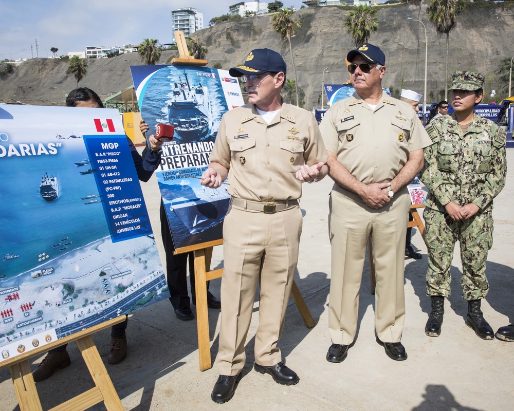 Marines, Peruvians hold press conference in Lima Conference in Peru