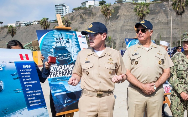 Marines, Peruvians hold press conference in Lima Conference in Peru