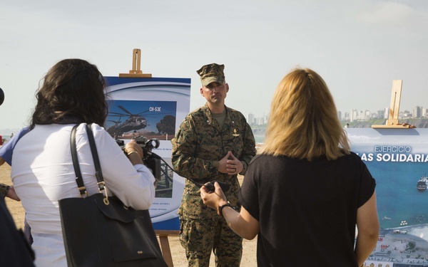 Marines, Peruvians hold press conference in Lima
