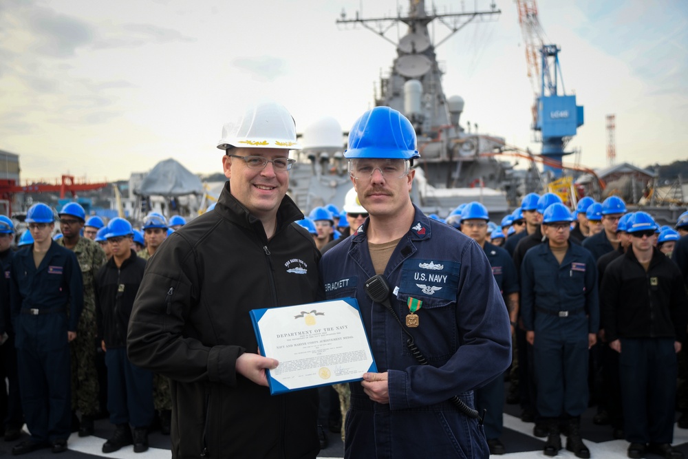 Hull Technician Troy Bracket Navy and Marine Corps Achievement Medal