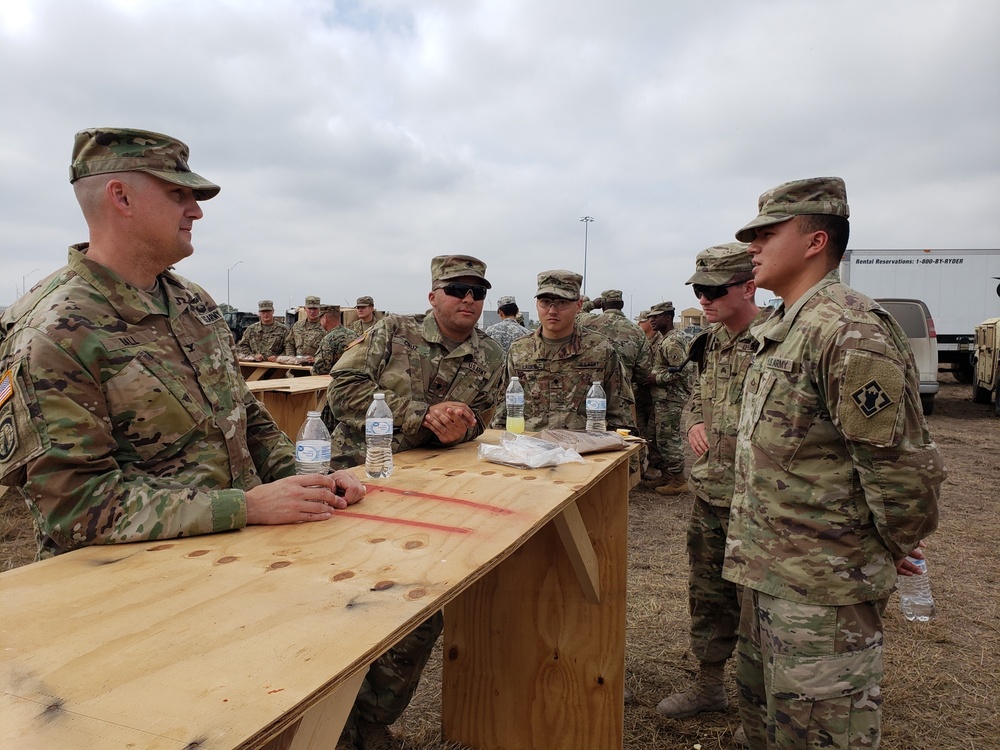 Task Force Griffin Commander Meets with Fellow Soldiers