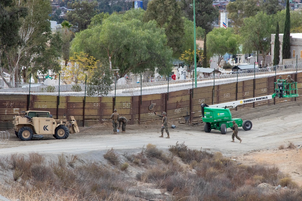 U.S. Marines strengthen California-Mexico border near Tecate