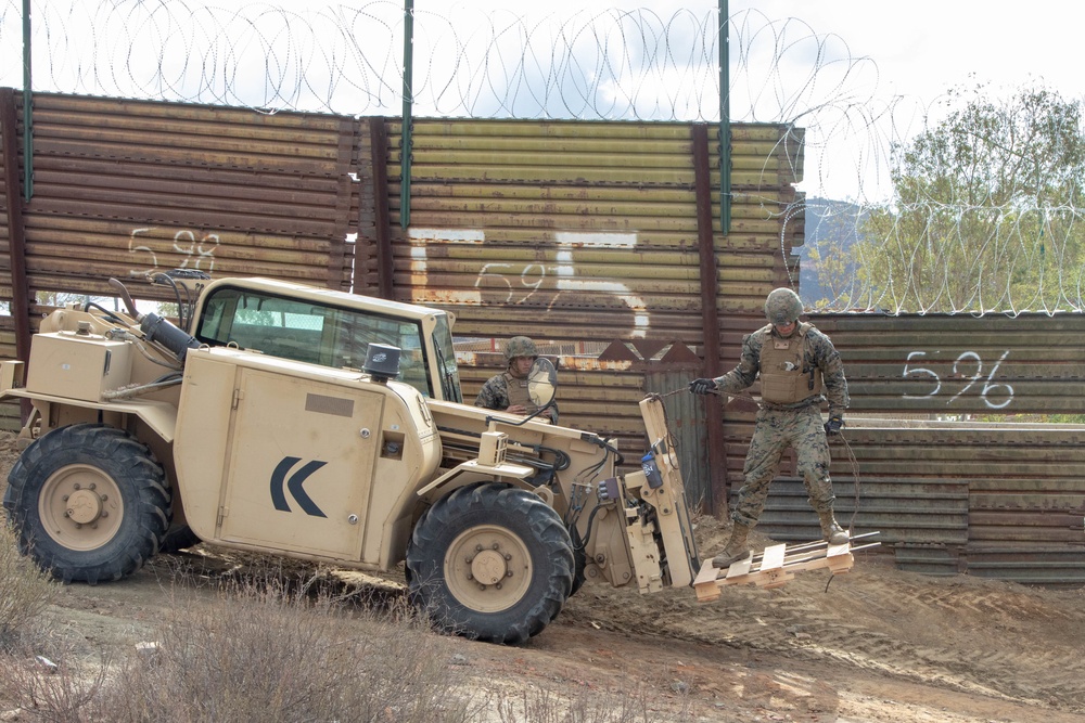 U.S. Marines strengthen California-Mexico border near Tecate