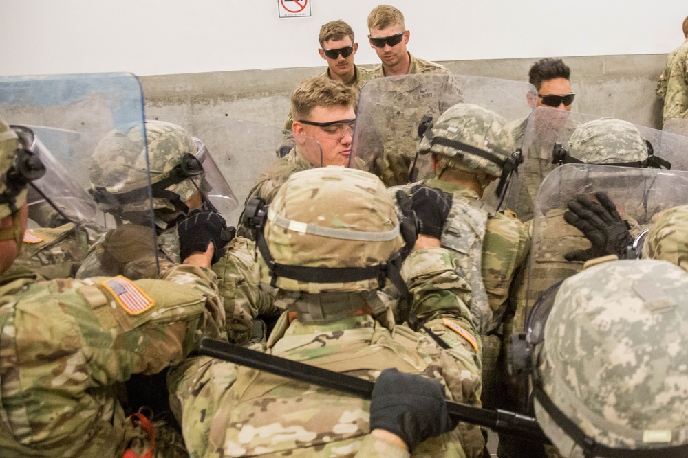 93rd Military Police Battalion Conducts Civil Disturbance Training