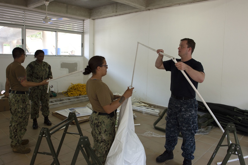 Personnel from the USNS Comfort Setup One of Two Medical Sites in Riohacha