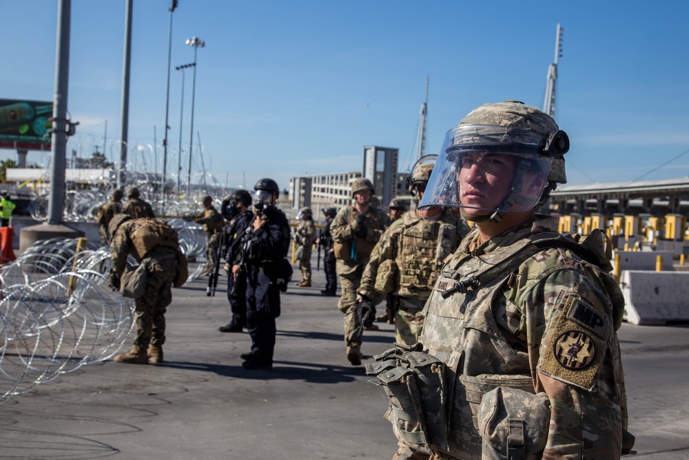 7th ESB Marines Assist CBP in Closing San Ysidro Port of Entry