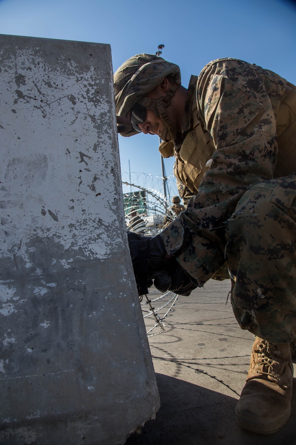 7th ESB Marines Assist CBP in Closing San Ysidro Port of Entry