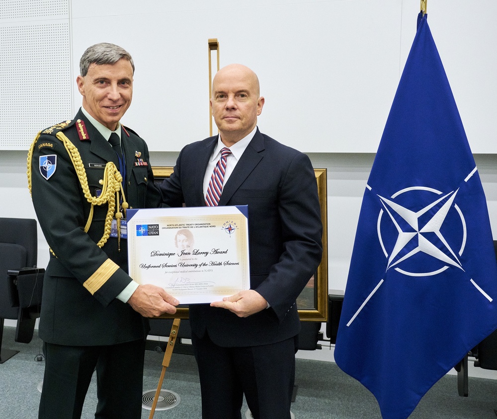 Uniformed Services University Receives Top NATO Award for Medical Support