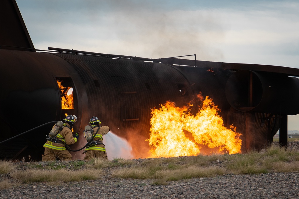 Aircraft and structural live fire training