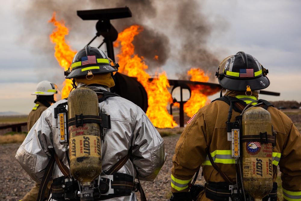 Aircraft and structural live fire training