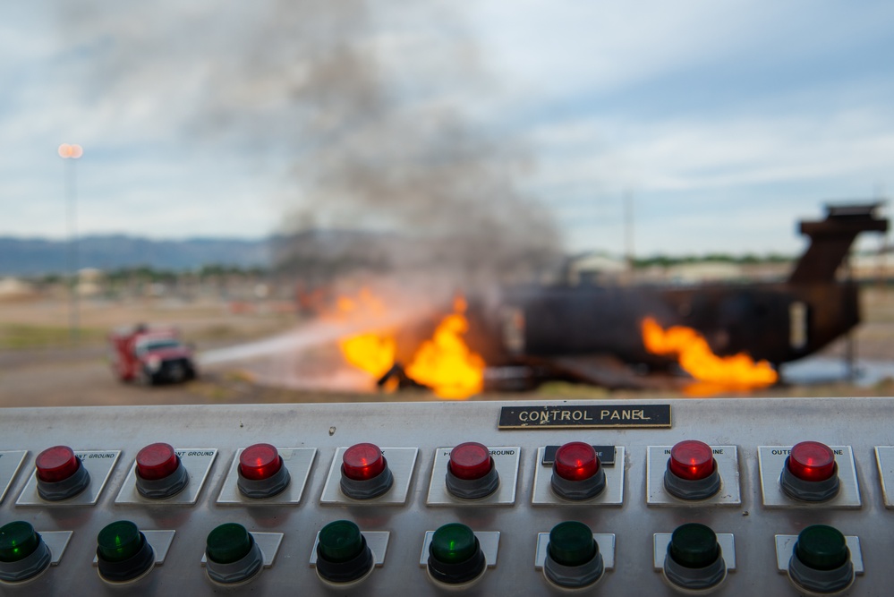 Aircraft and structural live fire training