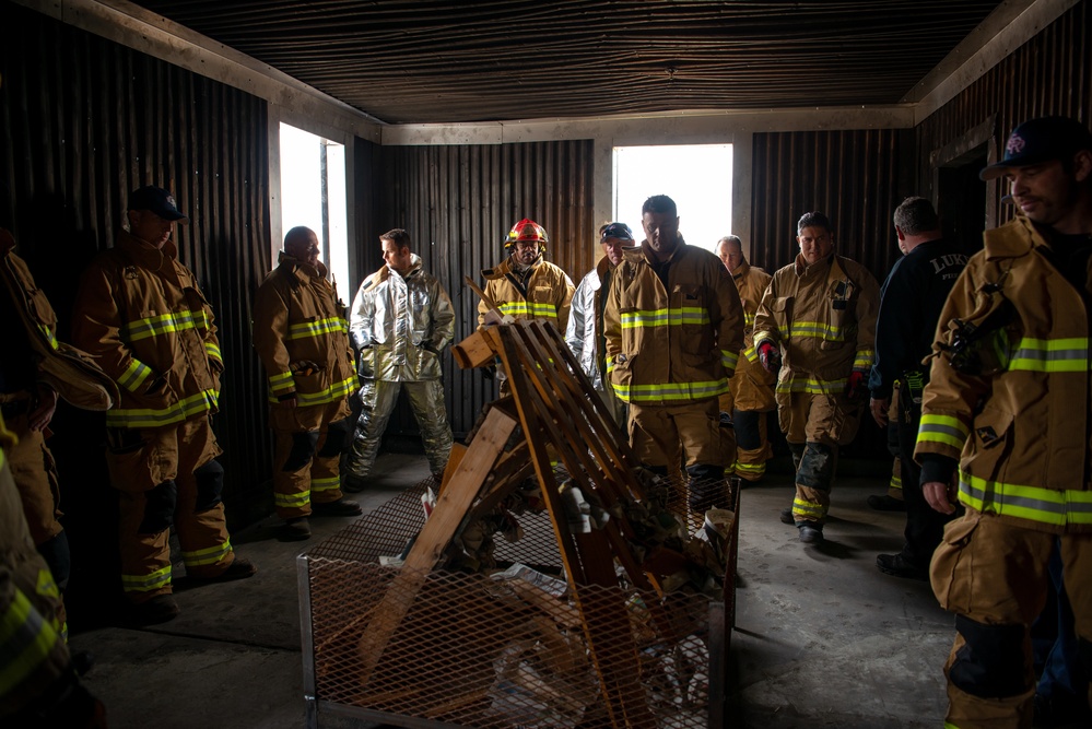 Aircraft and structural live fire training