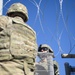 Soldiers Lay Concertina Wire Along Veterans International Bridge