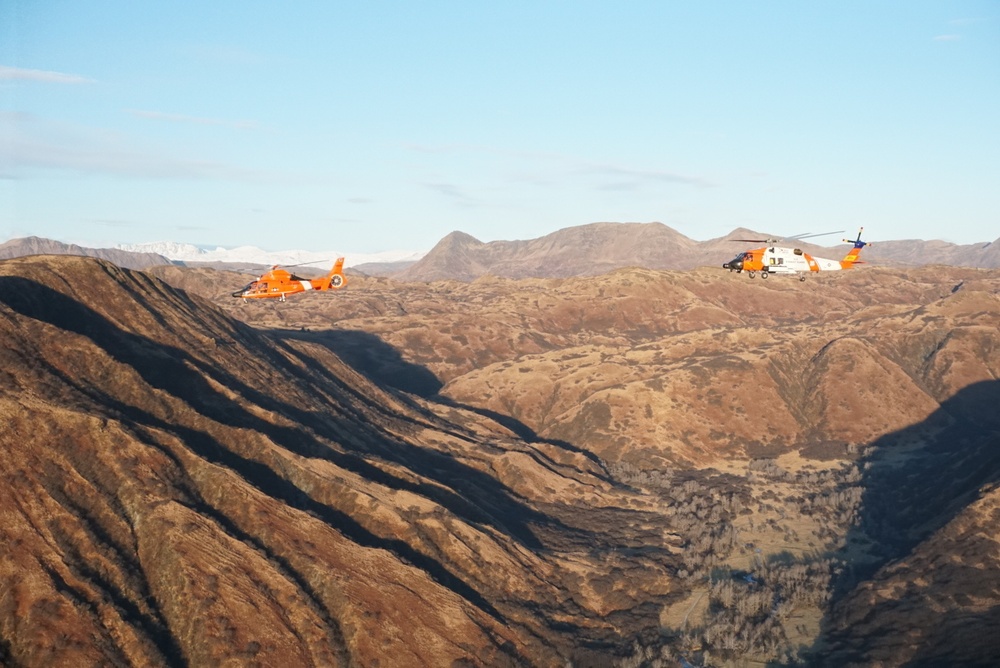 Air Station Kodiak aircrews conduct formation flight, Kodiak, Alaska