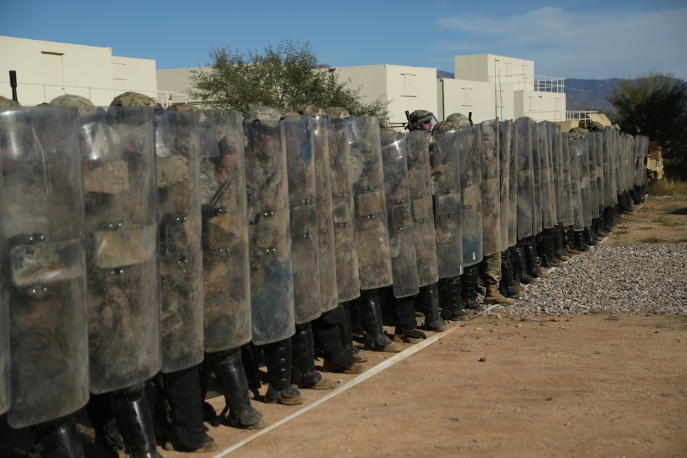 U.S. Army Military Police conduct non lethal training