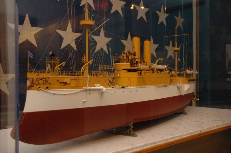 USS Maine builder's model