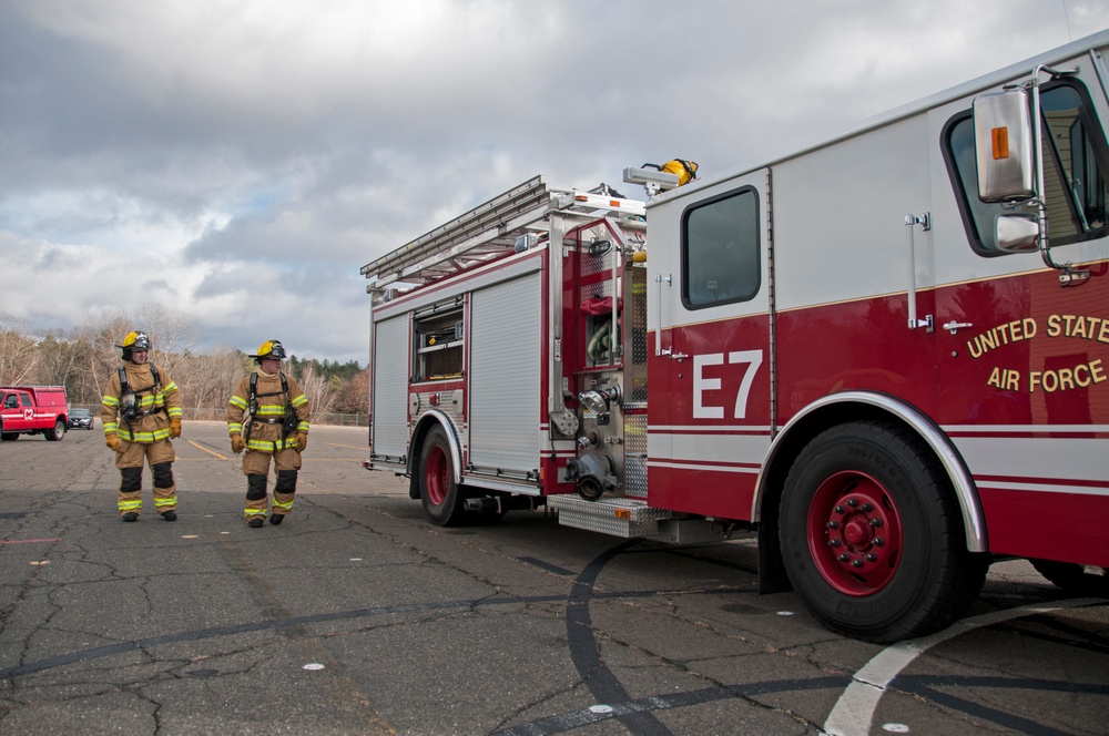 Firefighters conduct live fire training, ready to protect their community