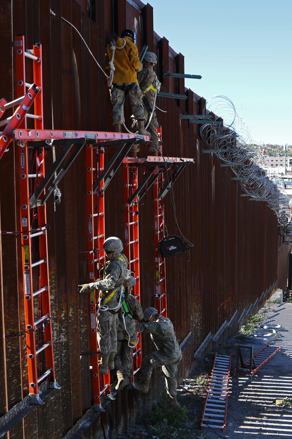 87th Sapper Company Secures Nogales ahead of Caravan's Arrival