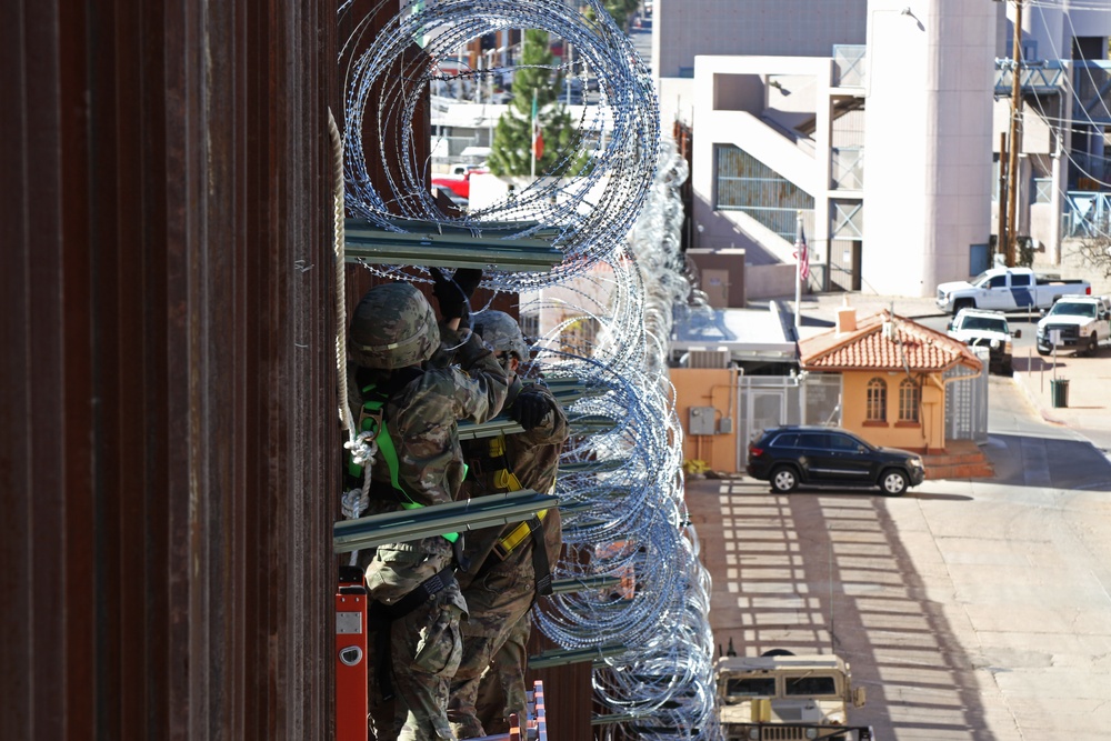 87th Sapper Company Secures Nogales ahead of Caravan's Arrival