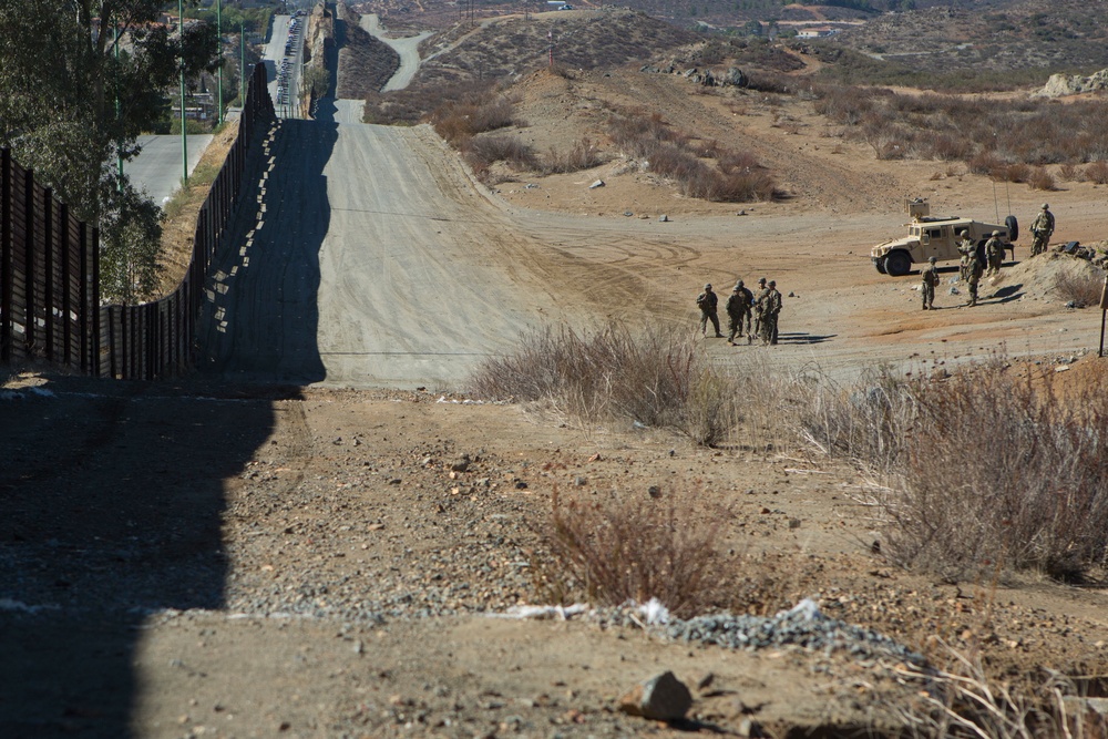 U.S. Marines assist CBP with Border Support
