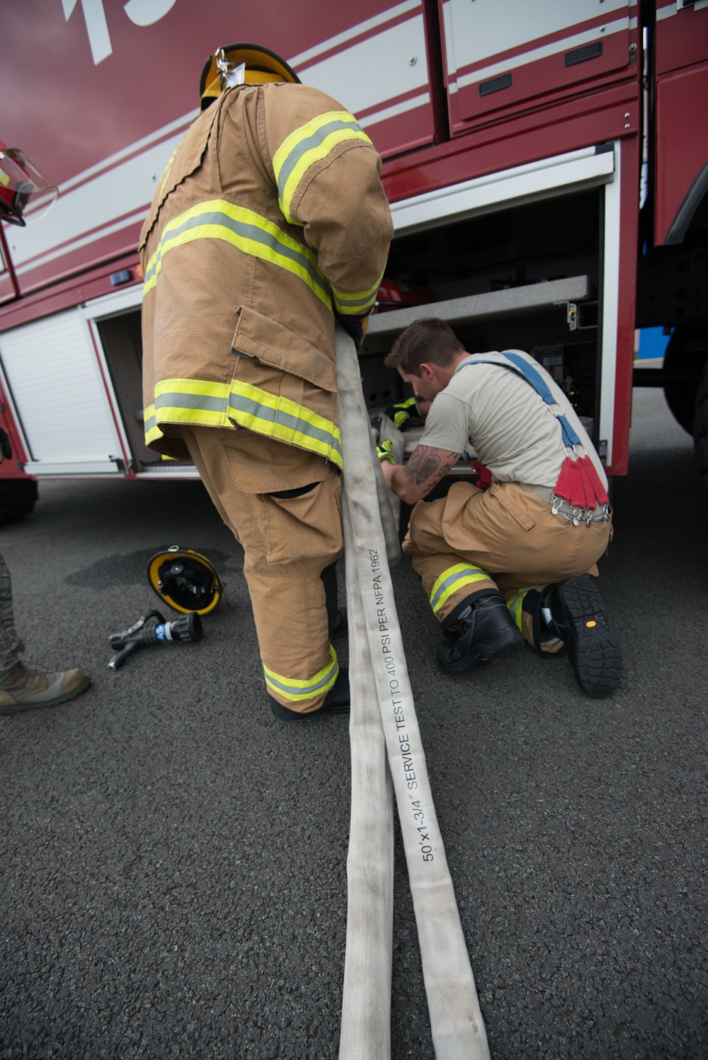 Fire Hose folding and manutention