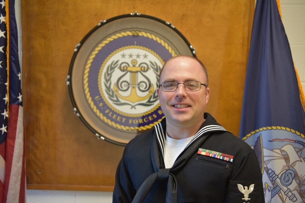 Musician 1st Class Daniel Oren U.S. Fleet Forces Band's Sailor of the Quarter, fourth quarter FY18