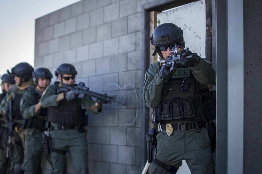BOOM! Marines with SRT rehearse breaching techniques