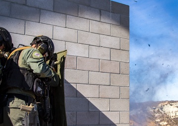 BOOM! Marines with SRT rehearse breaching techniques