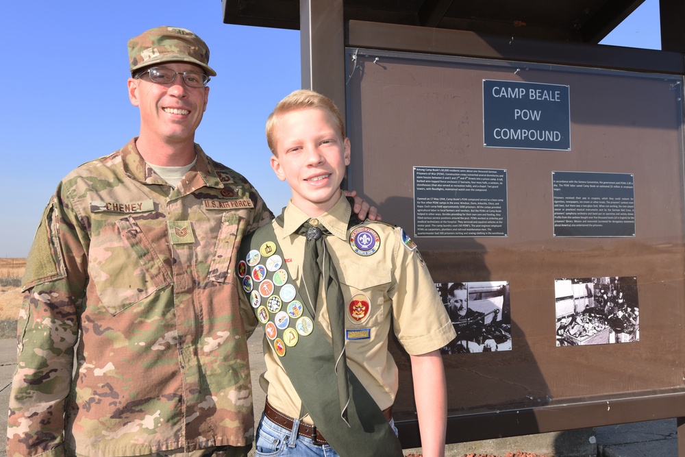 Current Scout Honors Beale’s Past