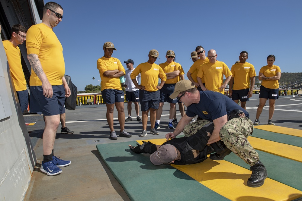 Sailors Conduct Sentry Training