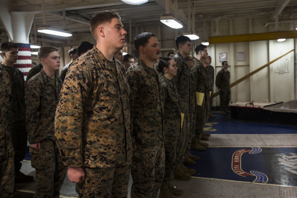 24th MEU holds corporals course aboard USS Iwo Jima