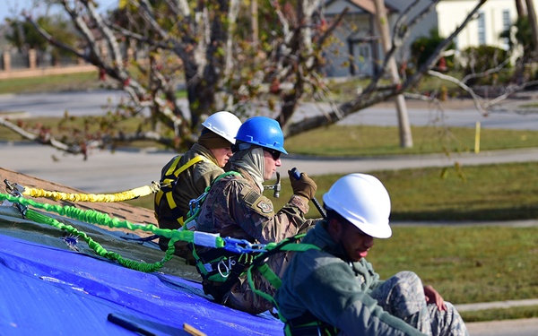 TF Phoenix Airmen repair roof