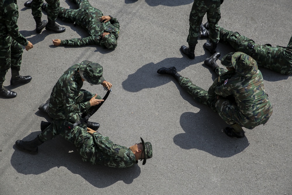 Marines, Thai Military Conduct Casualty Care Training During HMA 19-1