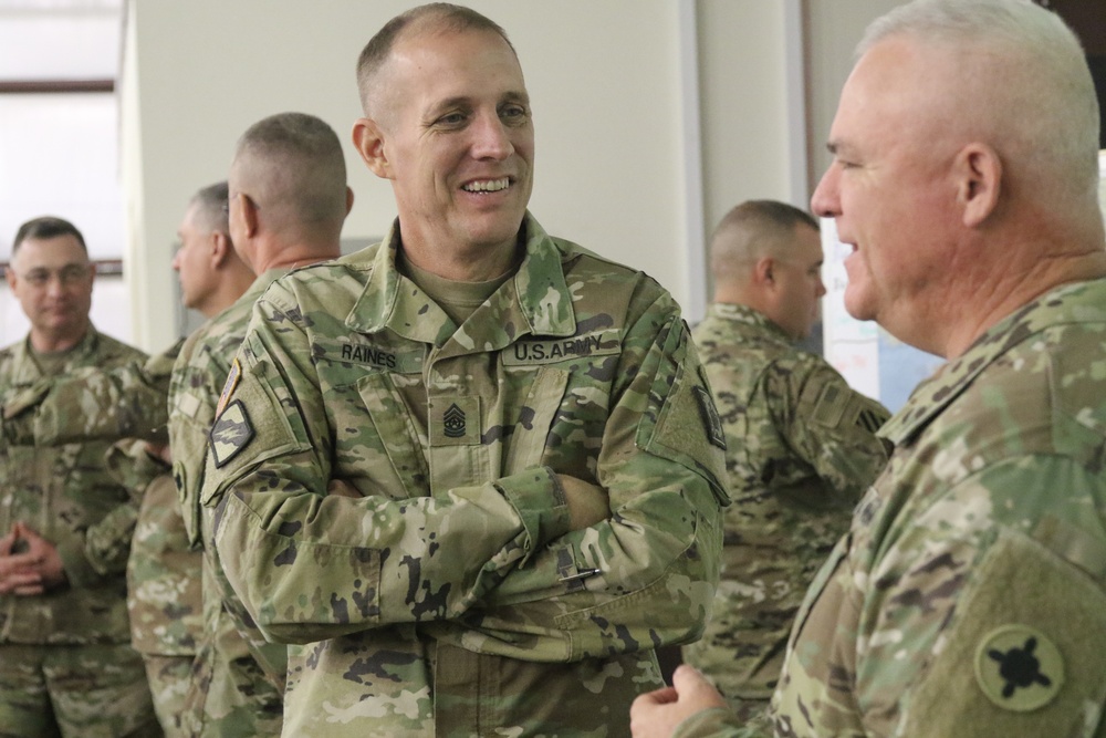 Dvids - Images - Msng Sergeant Major Visits 184th Sc [image 6 Of 7]