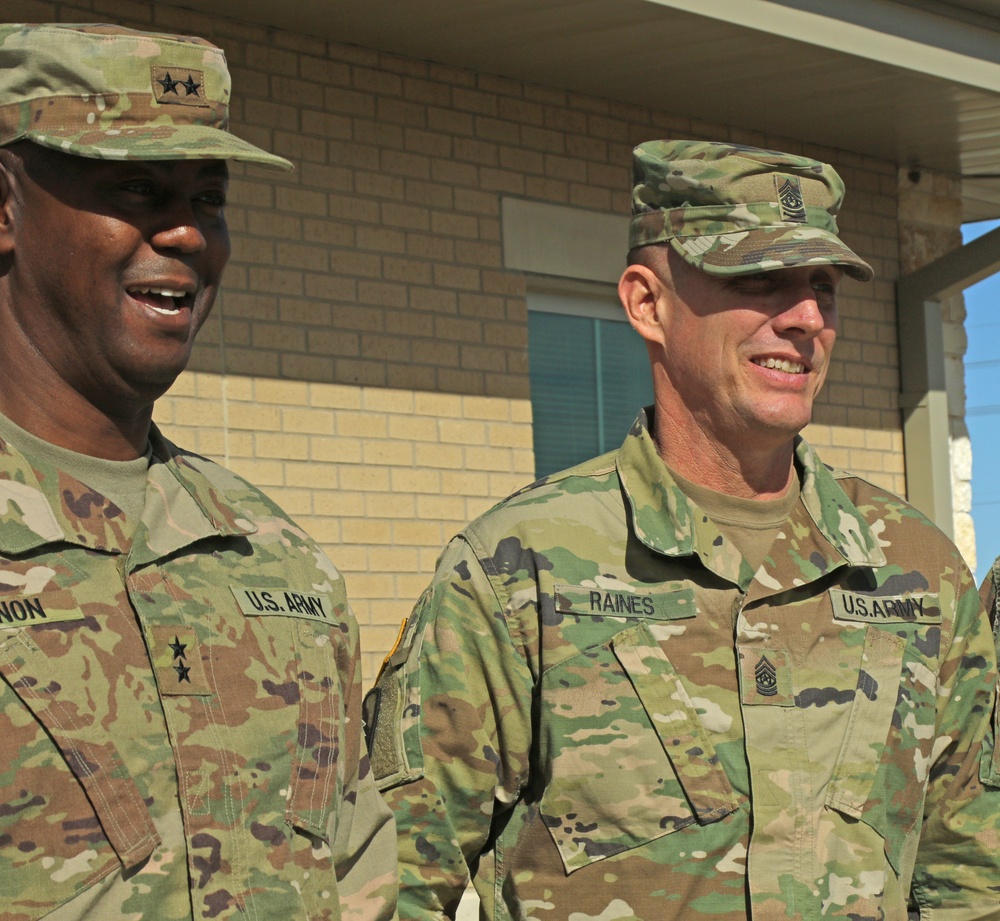 CSM Raines visits 184th SC