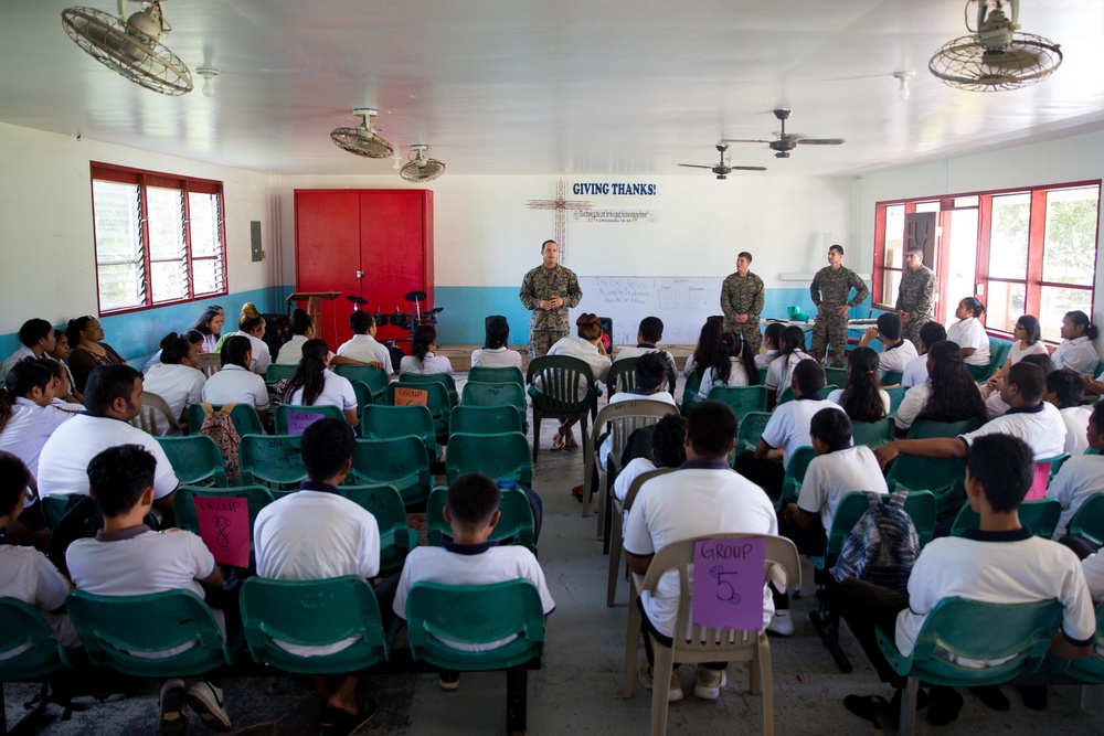 Koa Moana Interacts with High School Students in Palau