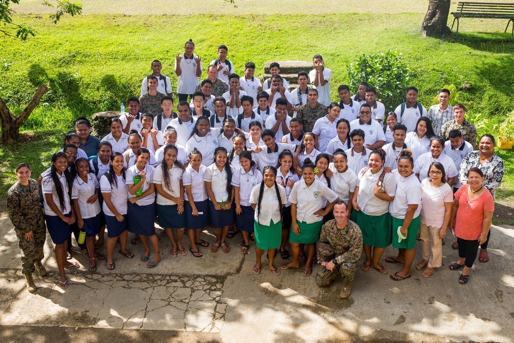 Koa Moana Interacts with High School Students in Palau