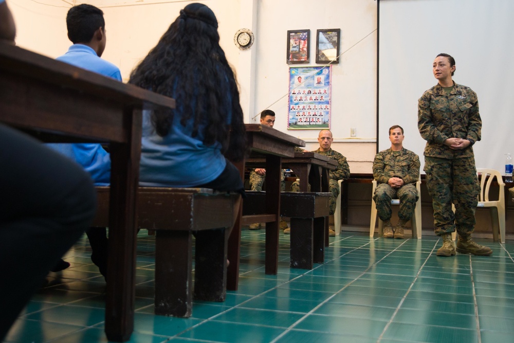 Koa Moana Interacts with High School Students in Palau