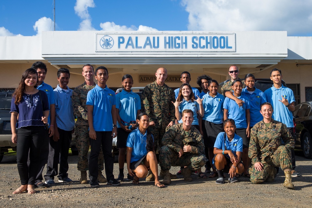 Koa Moana Interacts with High School Students in Palau