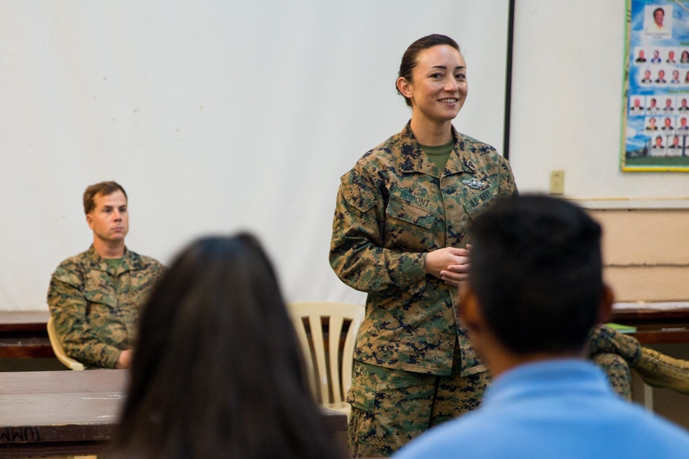 Koa Moana Interacts with High School Students in Palau