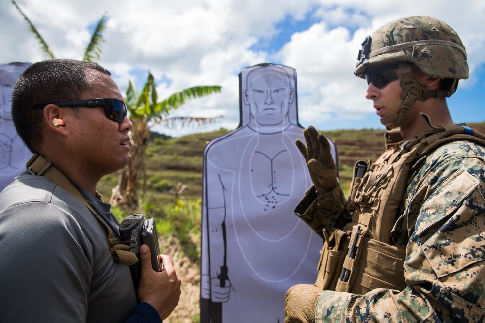 Koa Moana Shoots with the Palau Law Enforcement