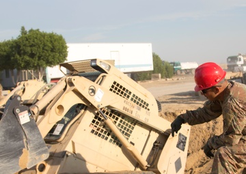 Engineers Improve Camp Arifjan Drainage