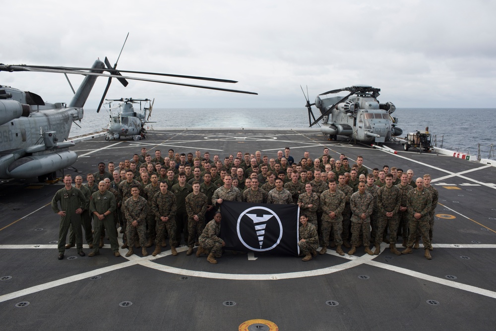 Air Combat Element with the SPMAGTF-Peru take group photographs
